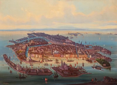 Luchtfoto van Venetië door Alberto Rieger