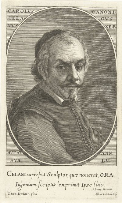 Portret van Carolus Celanus door Albertus Clouwet