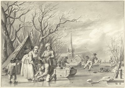 IJsvermaak door Albertus Jacobus Besters