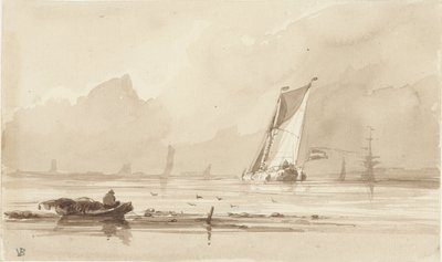 Zeegezicht door Albertus van Beest