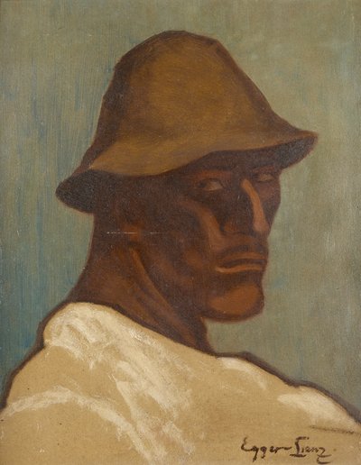 Studiehoofd uit: Dodendans door Albin Egger Lienz