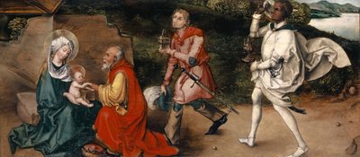 Aanbidding der Wijzen, c.1492-94 door Albrecht (attr. to) Durer or Duerer