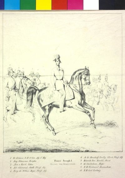 Keizer van Oostenrijk Franz Joseph I door Albrecht Adam