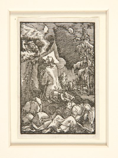 Agonie in de tuin, uit de serie De Val en Verlossing van de Mens door Albrecht Altdorfer