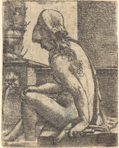 Baden vrouw door Albrecht Altdorfer