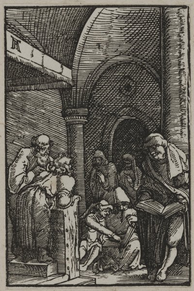 Christus onder de dokters, c.1515 door Albrecht Altdorfer