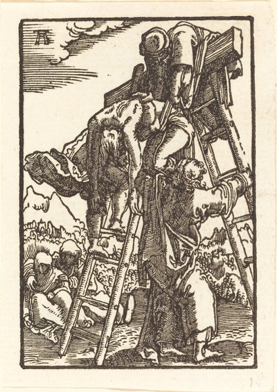 Christus van het kruis gehaald door Albrecht Altdorfer