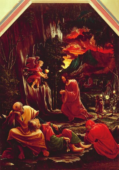 Christus op de Olijfberg door Albrecht Altdorfer