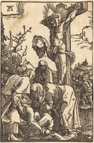 Christus aan het kruis door Albrecht Altdorfer