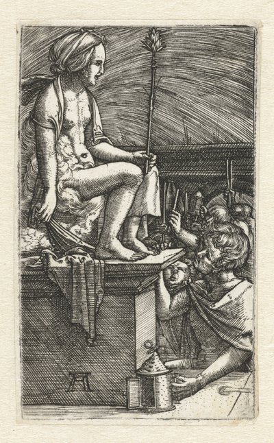 De wraak van de tovenaar Virgilius door Albrecht Altdorfer