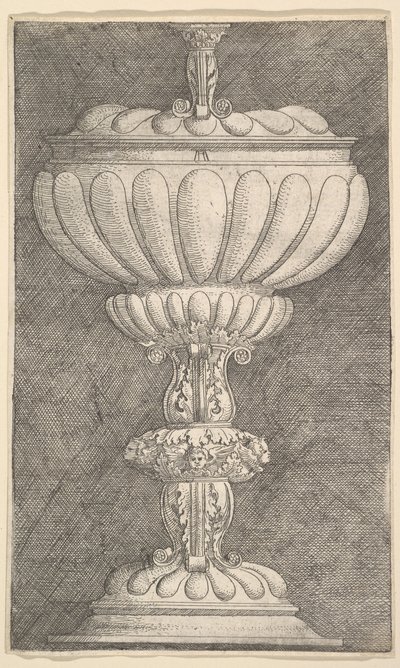 Ontwerp voor een gedekte bokaal door Albrecht Altdorfer