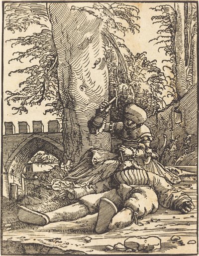 Jael en Sisera door Albrecht Altdorfer