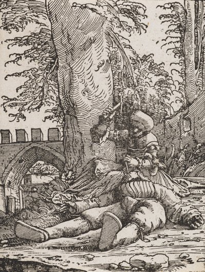 Jael doodt Sisera door Albrecht Altdorfer