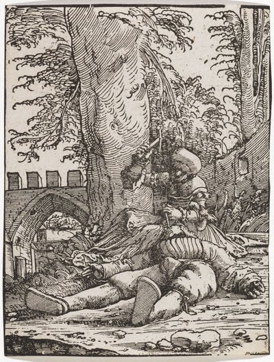 Jael doodt Sisera door Albrecht Altdorfer
