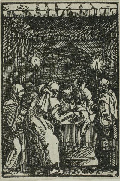 Het offer van Joachim geweigerd, uit De zondeval en de verlossing van de mens door Albrecht Altdorfer