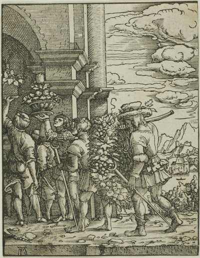 Joshua en Caleb door Albrecht Altdorfer