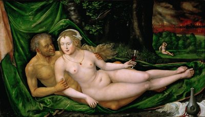Lot en zijn dochters door Albrecht Altdorfer