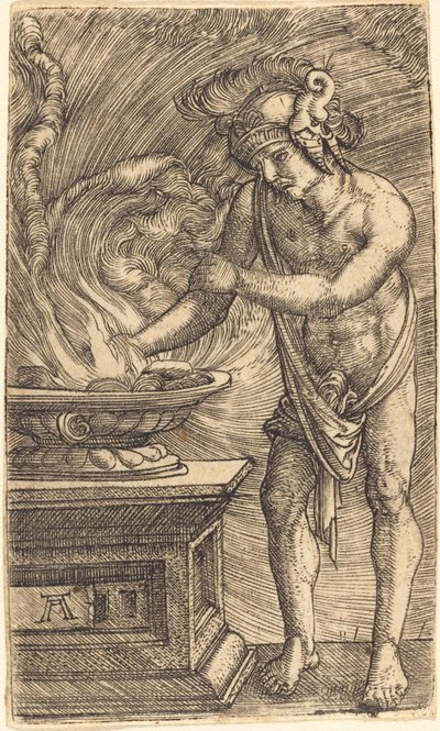 Mucius Scaevola door Albrecht Altdorfer