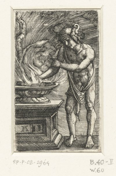 Mucius Scaevola door Albrecht Altdorfer