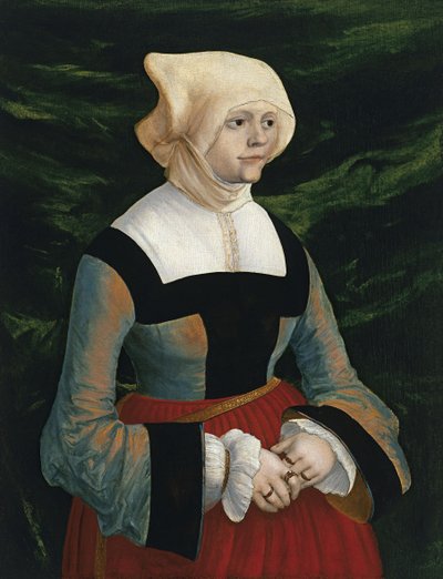 Portret van een jonge vrouw, ca. 1521-1525 door Albrecht Altdorfer