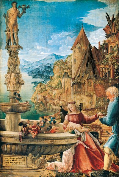 Rust tijdens de vlucht naar Egypte door Albrecht Altdorfer