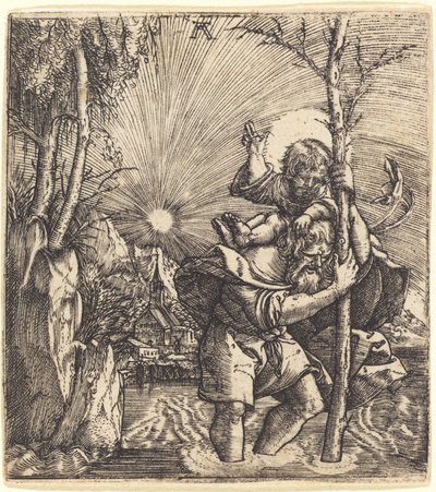 Sint Christoffel door Albrecht Altdorfer