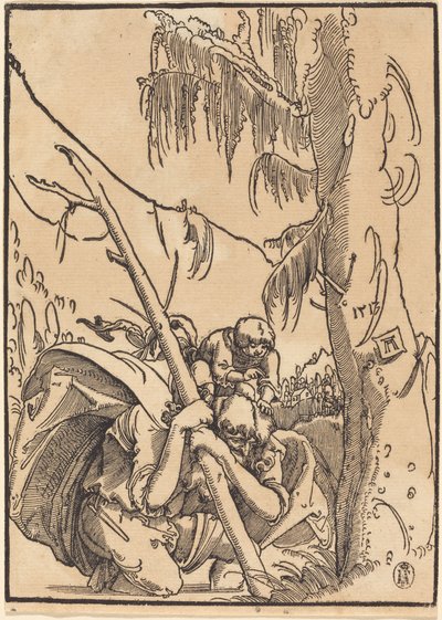 Sint-Christoffel door Albrecht Altdorfer