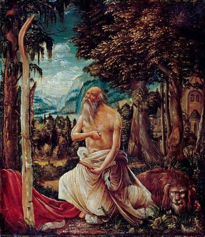 De boetvaardige Sint-Hieronymus door Albrecht Altdorfer