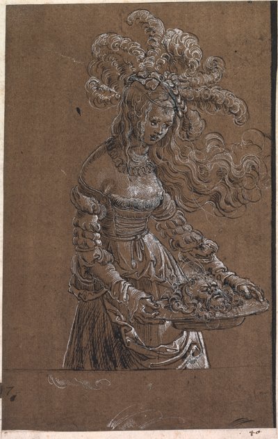 Salome met het hoofd van Johannes de Doper door Albrecht Altdorfer