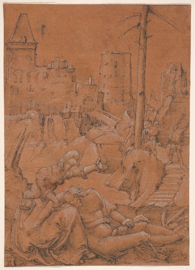 Simson en Delila door Albrecht Altdorfer