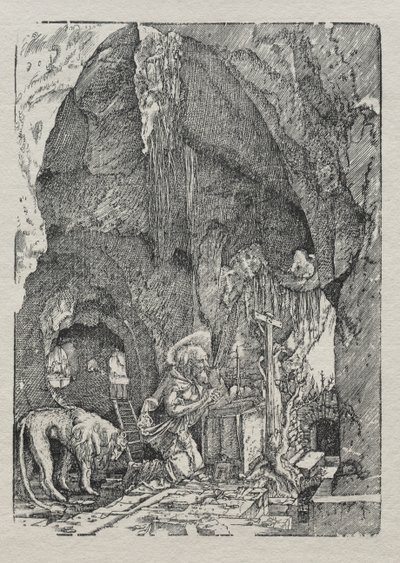 St. Hiëronymus in de Grot, ca. 1513-15 door Albrecht Altdorfer