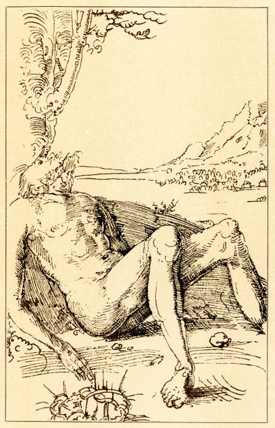Studie over een klaagzang door Albrecht Altdorfer