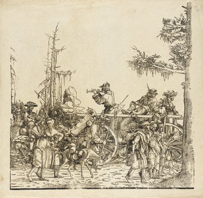 De bagagewagen door Albrecht Altdorfer