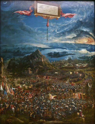 De slag bij Alexander bij Issus, 1529 door Albrecht Altdorfer