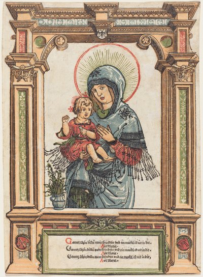 De Mooie Maagd van Regensburg, ca. 1519-1520 door Albrecht Altdorfer