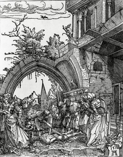 De onthoofding van St. Johannes de Doper door Albrecht Altdorfer