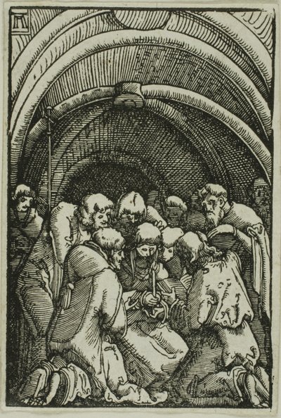 De Dood van de Maagd, uit De Val en Verlossing van de Mens door Albrecht Altdorfer