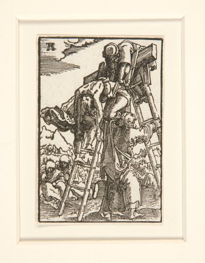 De kruisafneming, uit de serie De val en verlossing van de mens door Albrecht Altdorfer