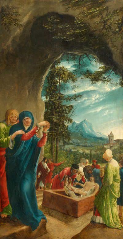 De Graflegging van Christus, 1518 door Albrecht Altdorfer