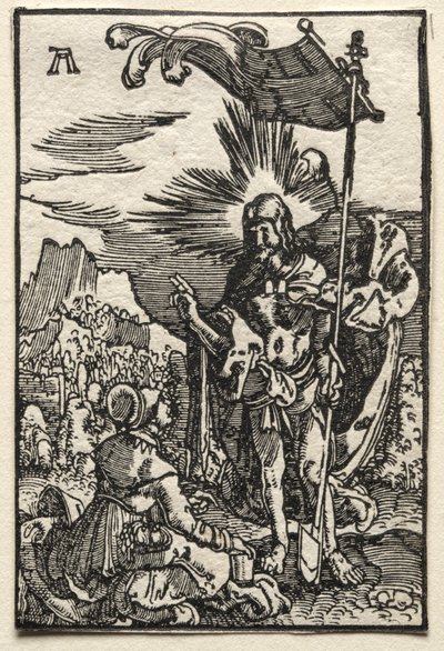 De Val en Verlossing van de Mens: Christus Verschijnt aan St. Maria Magdalena door Albrecht Altdorfer