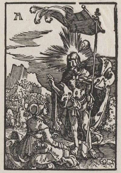 De Val en Verlossing van de Mens: Christus verschijnt aan St. Maria Magdalena door Albrecht Altdorfer