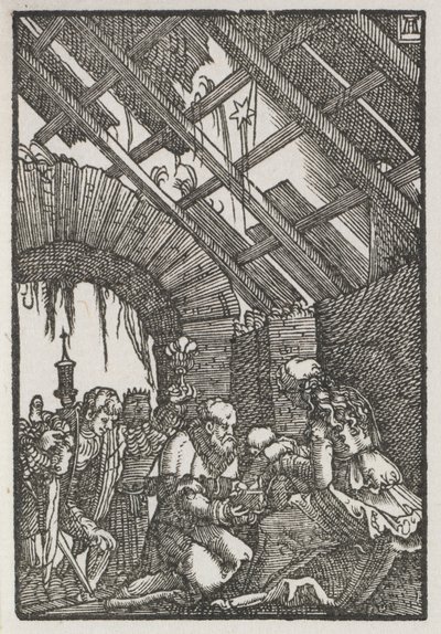 De Val en Verlossing van de Mens: De Aanbidding door de Wijzen door Albrecht Altdorfer