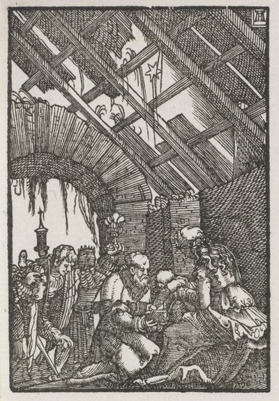 De Val en Verlossing van de Mens: De Aanbidding der Wijzen, ca. 1515 door Albrecht Altdorfer