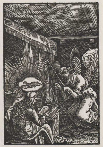 De Val en Verlossing van de Mens: De Aankondiging door Albrecht Altdorfer