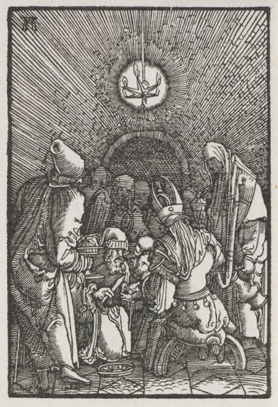 De Val en Verlossing van de Mens: De Besnijdenis door Albrecht Altdorfer
