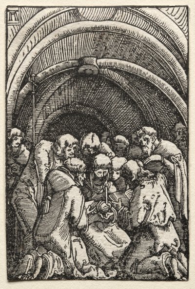 De val en verlossing van de mens: De dood van de Maagd, ca. 1515 door Albrecht Altdorfer