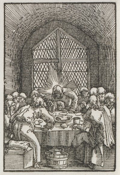 De Val en Verlossing van de Mens: Het Laatste Avondmaal door Albrecht Altdorfer