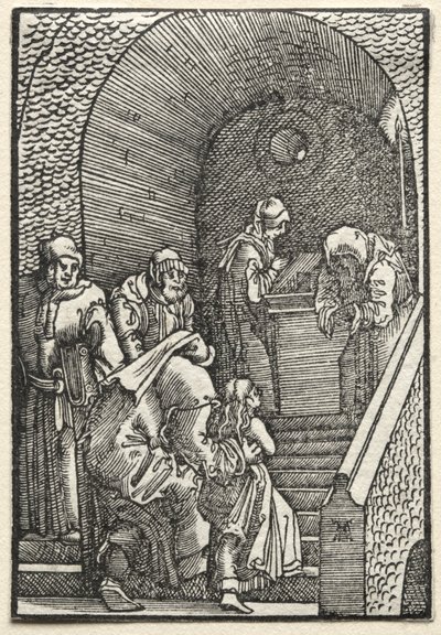 De Val en Verlossing van de Mens: De Presentatie van de Maagd in de Tempel door Albrecht Altdorfer