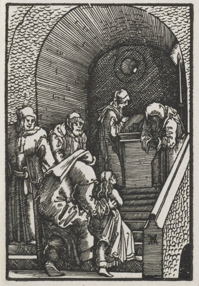 De Val en Verlossing van de Mens: De Presentatie van de Maagd in de Tempel door Albrecht Altdorfer