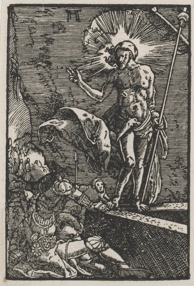 De Val en Verlossing van de Mens: De Opstanding door Albrecht Altdorfer